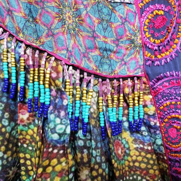 Almirah Junaid Jamshed Pakistani Viscose Chiffon Ready-Made Shalwar Kameez Suit - Picture 11 of 16